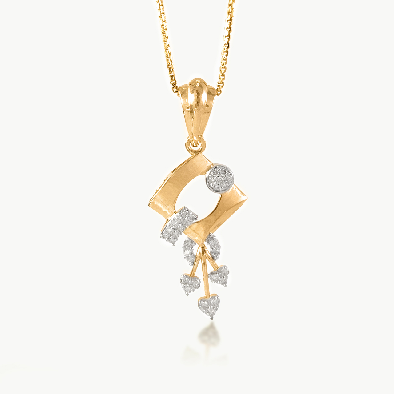 Abel Round Diamond Office Wear Pendant