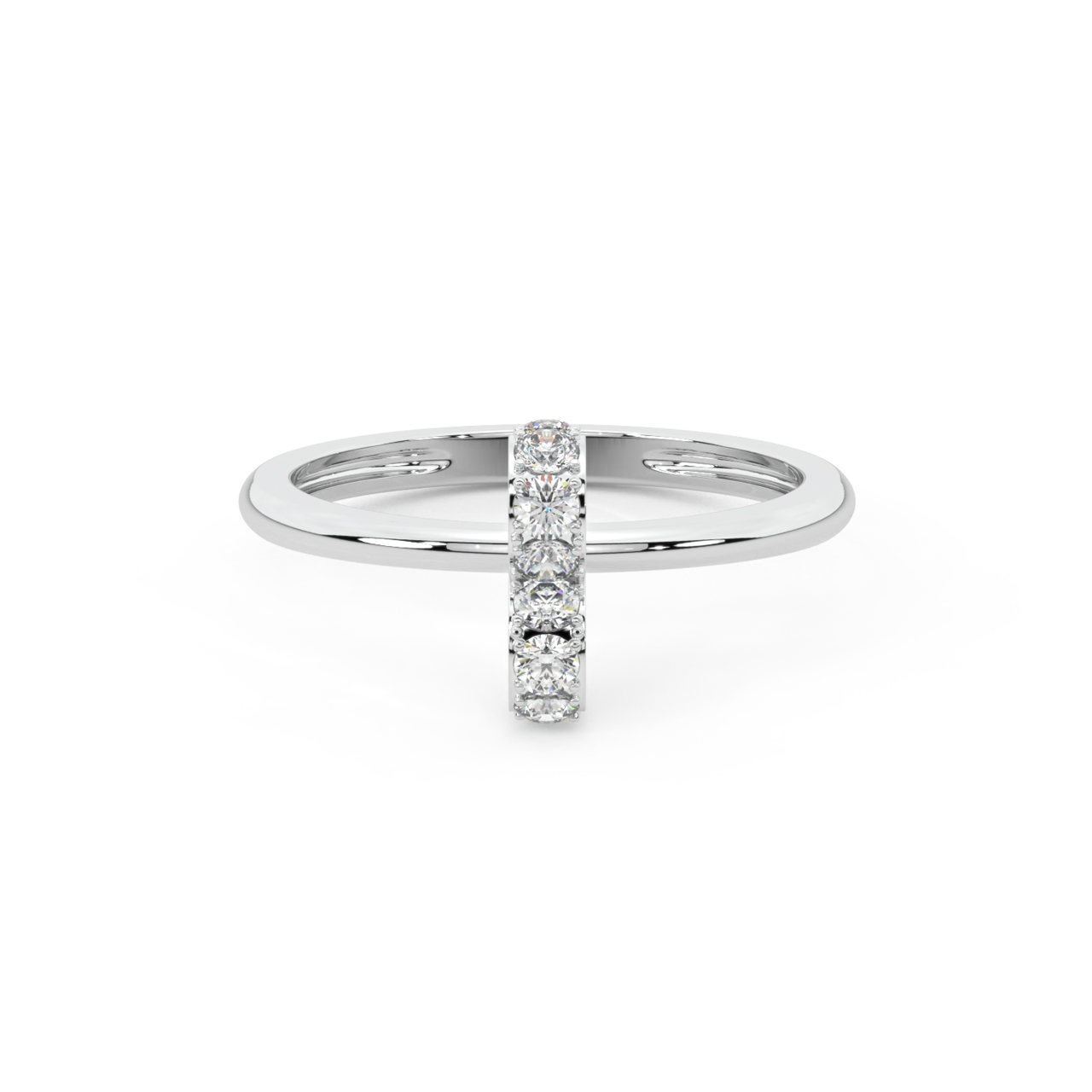 Delicate Heart Shaped Diamond Ring