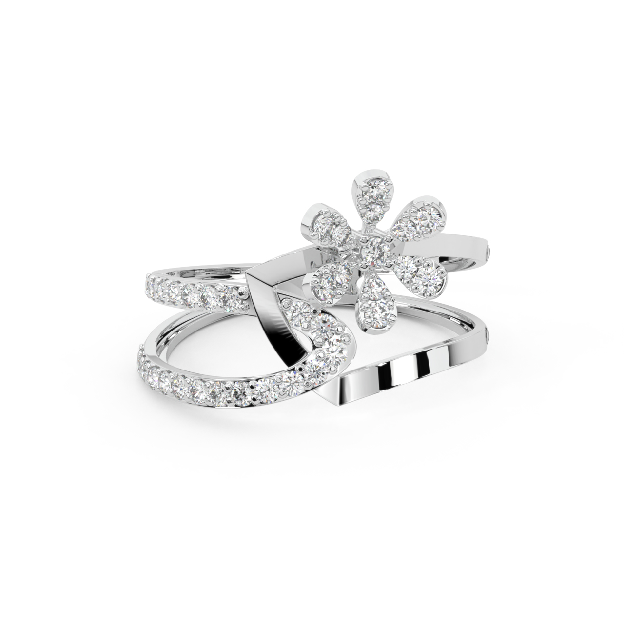 Dazzling Daisy Diamond Ring