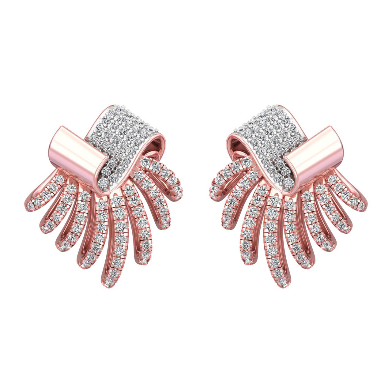 Partywear Diamond Stud Earrings