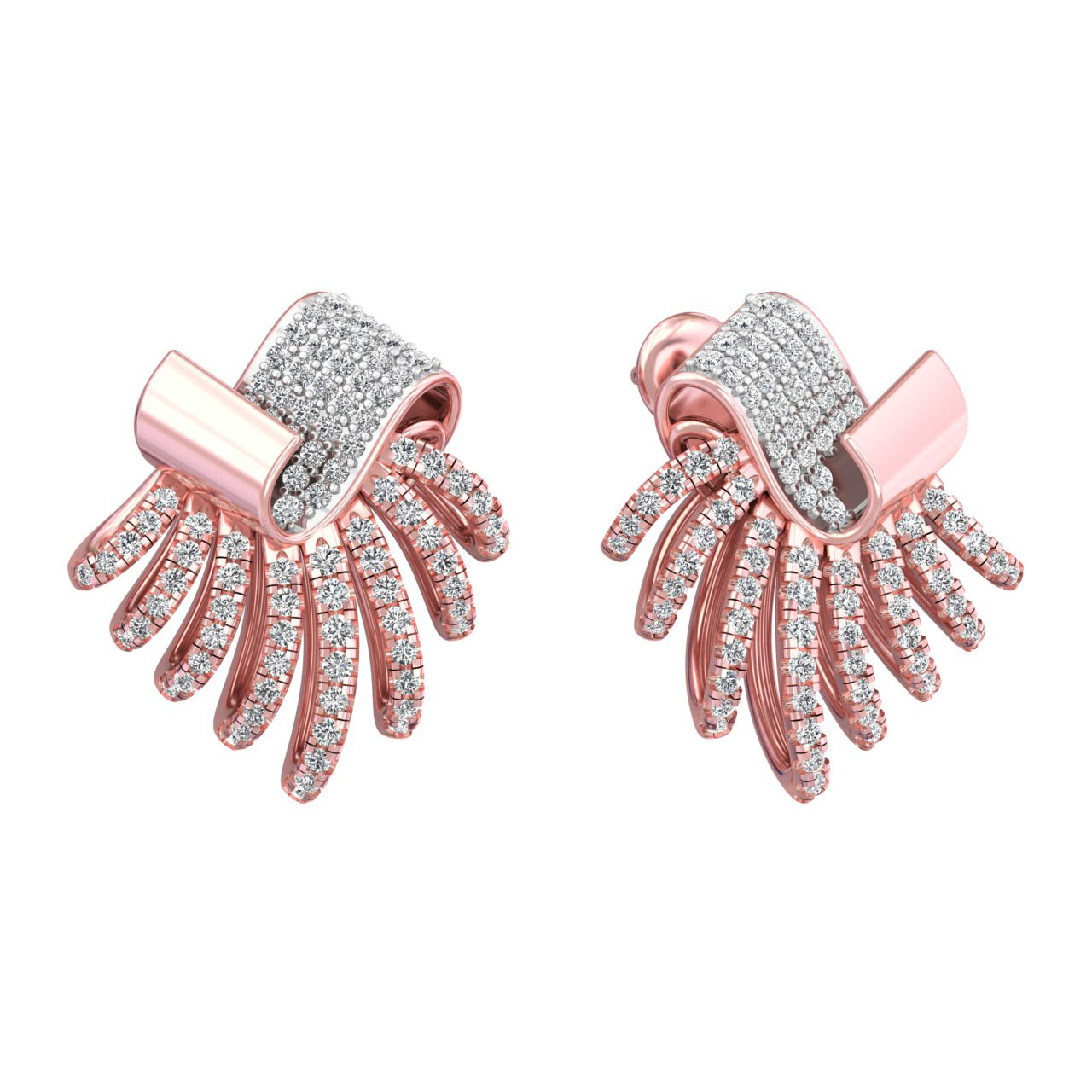 Partywear Diamond Stud Earrings