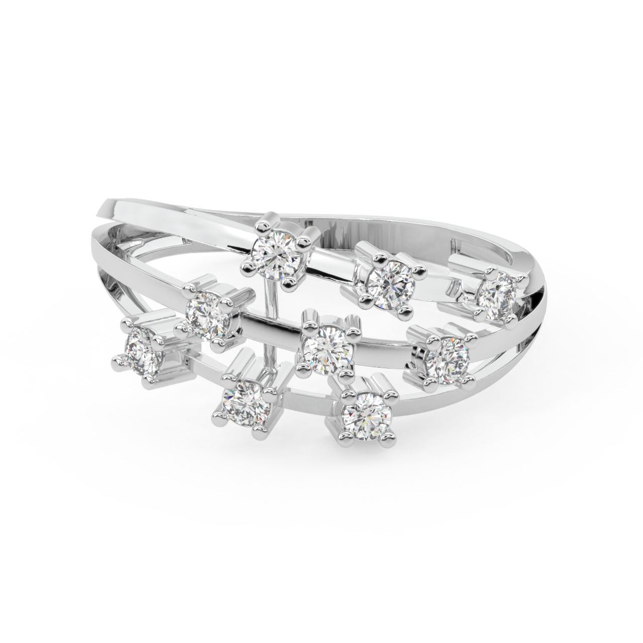 Mirai Round Diamond Engagement Ring