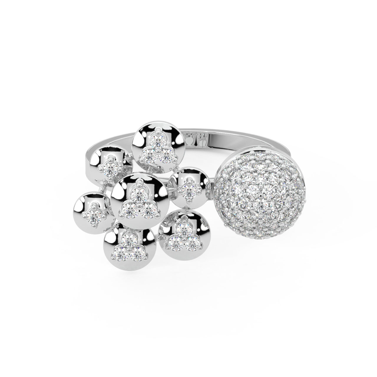 Garine Round Diamond Engagement Ring