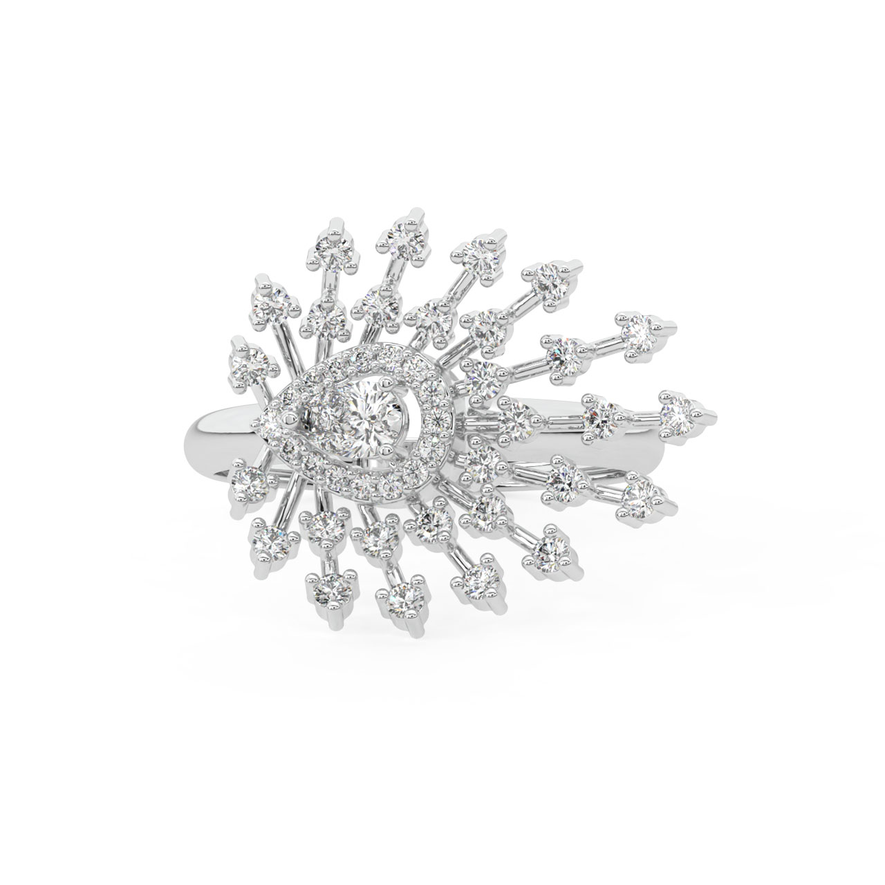Amirah Round Diamond Engagement Ring