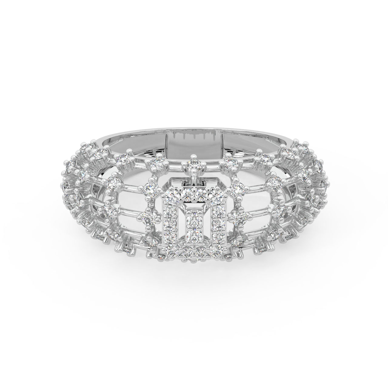 Zack Round Diamond Engagement Ring