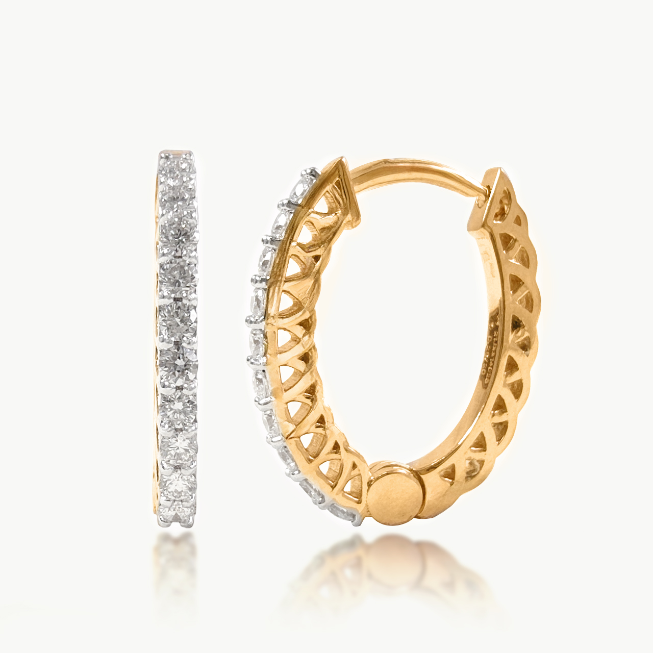 Linear Radiance Diamond Earings