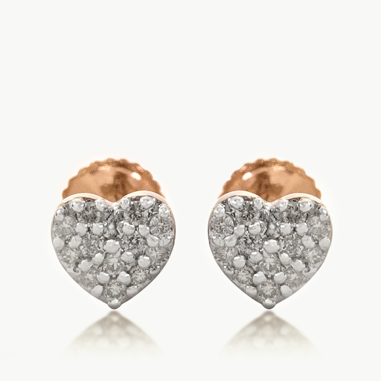 Heart Bling Diamond Earings