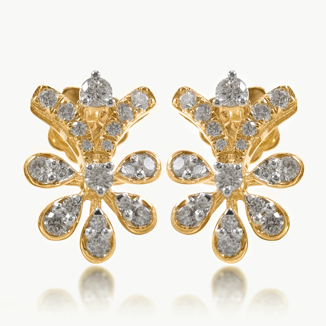 Vine Bloom Diamond Dangler