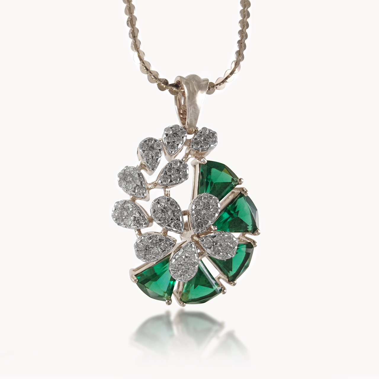 Gibbous Diamond Pendant