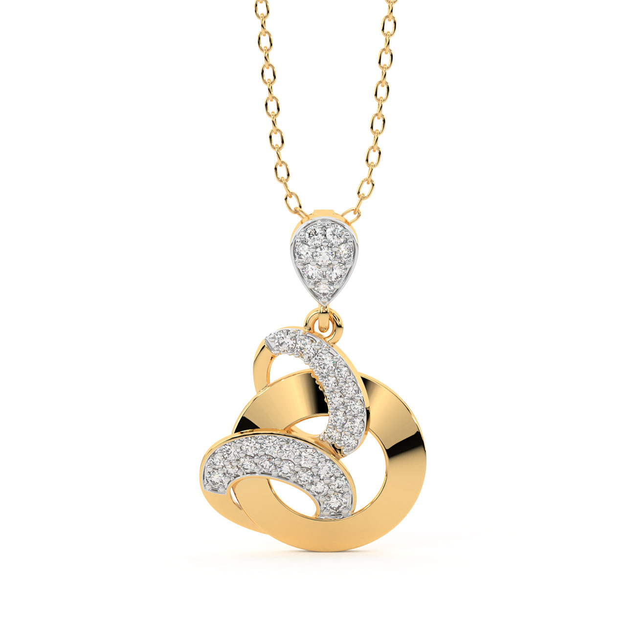 Walton Round Diamond Pendant Set