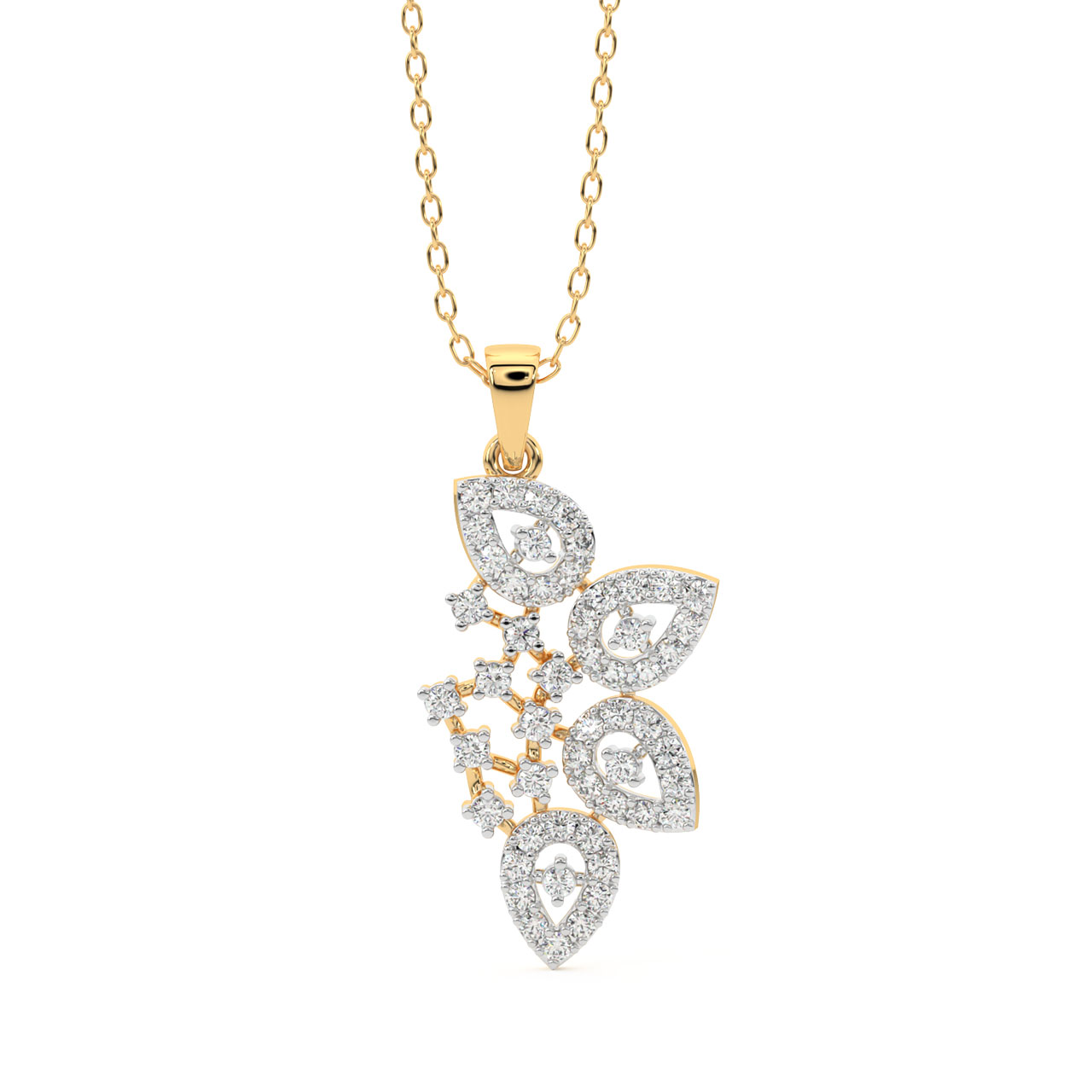 Amaia Round Diamond Office Wear Pendant