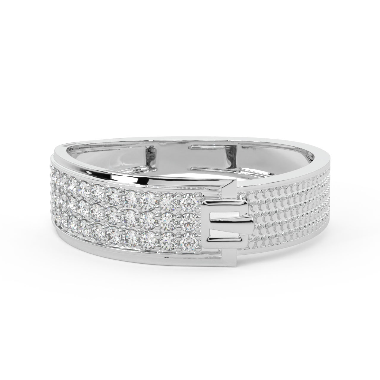 Azure Round Diamond Ring For Him