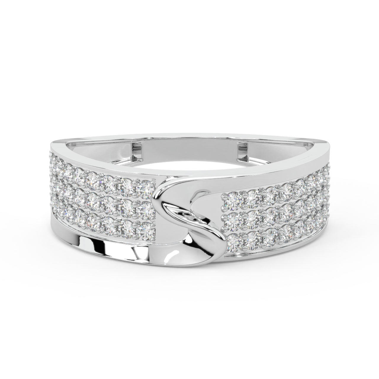 Swivel Round Diamond Ring For Men