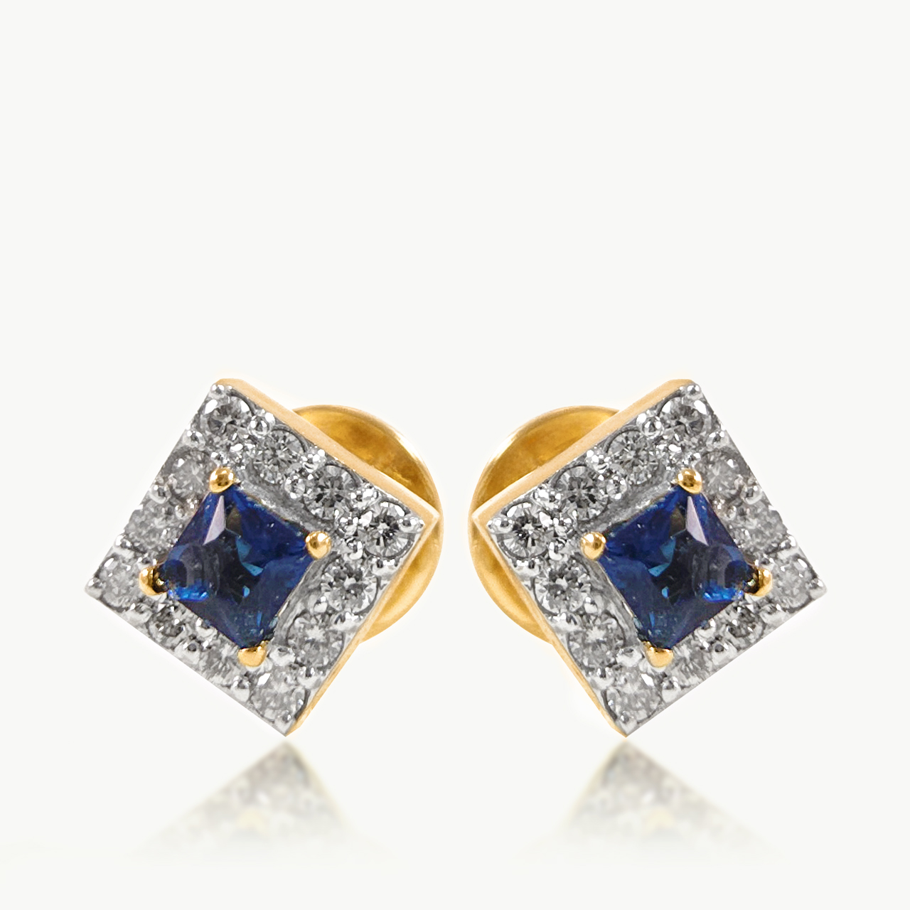 Ocean's Frame Diamond Earrings