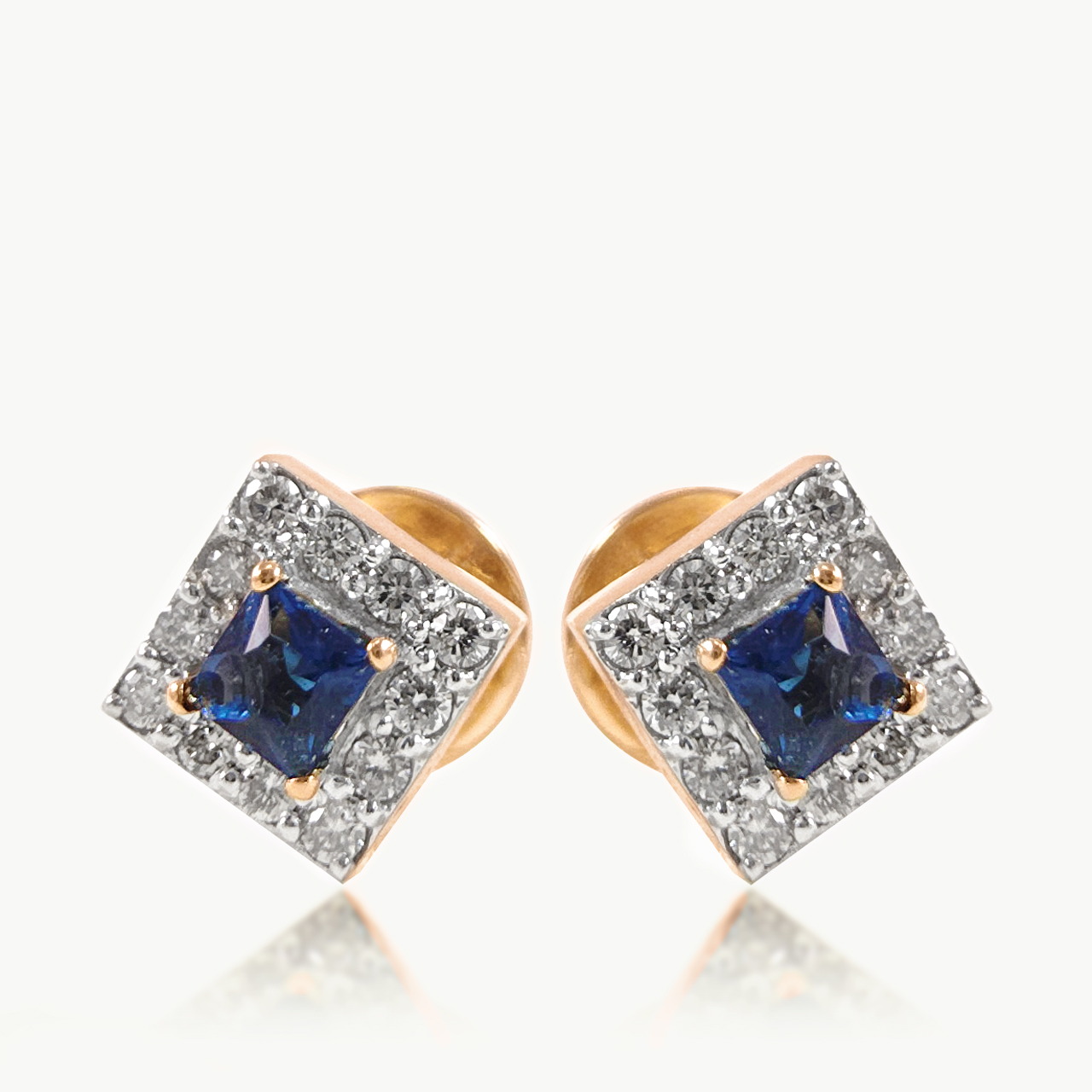 Ocean's Frame Diamond Earrings
