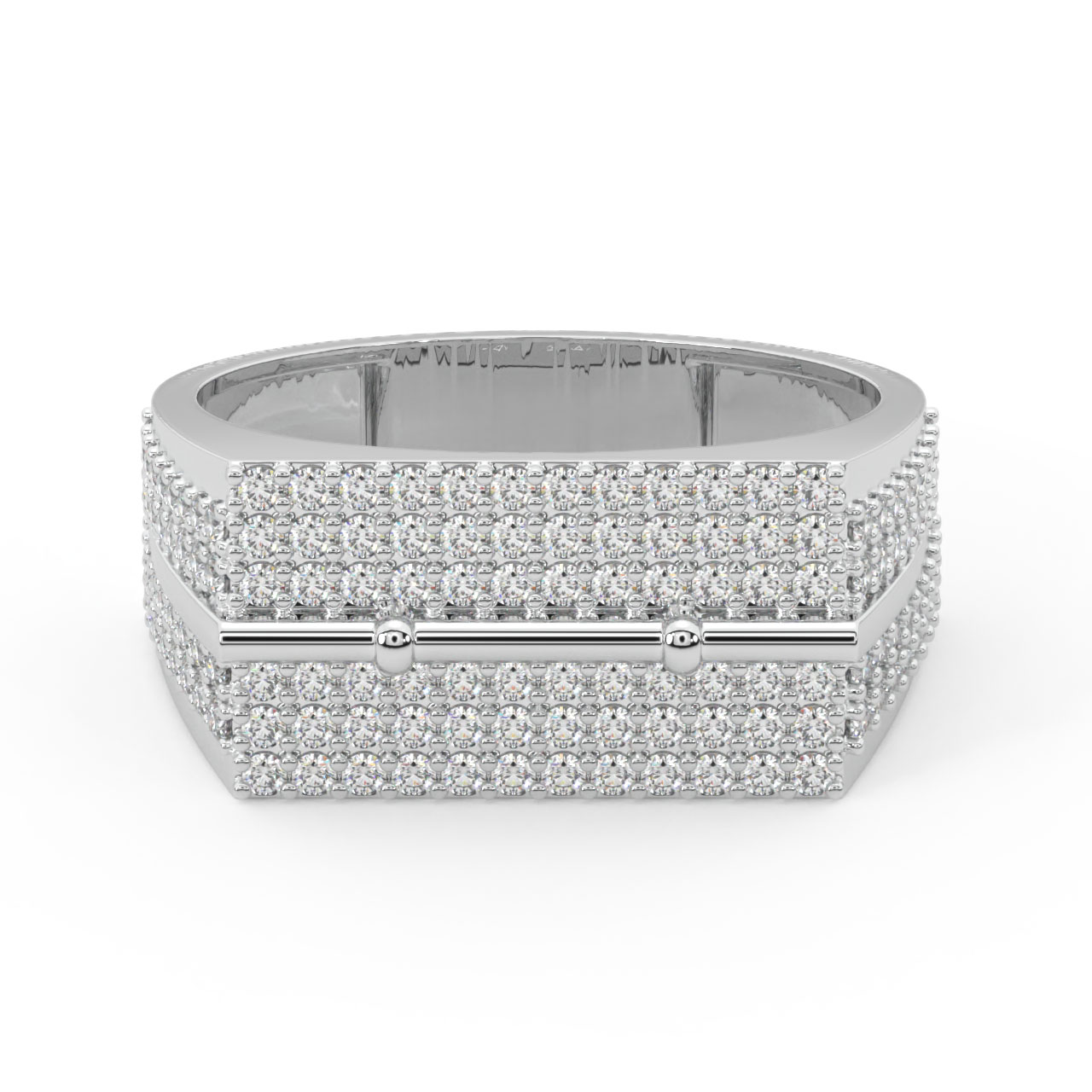 Tama Round Diamond Ring For Men