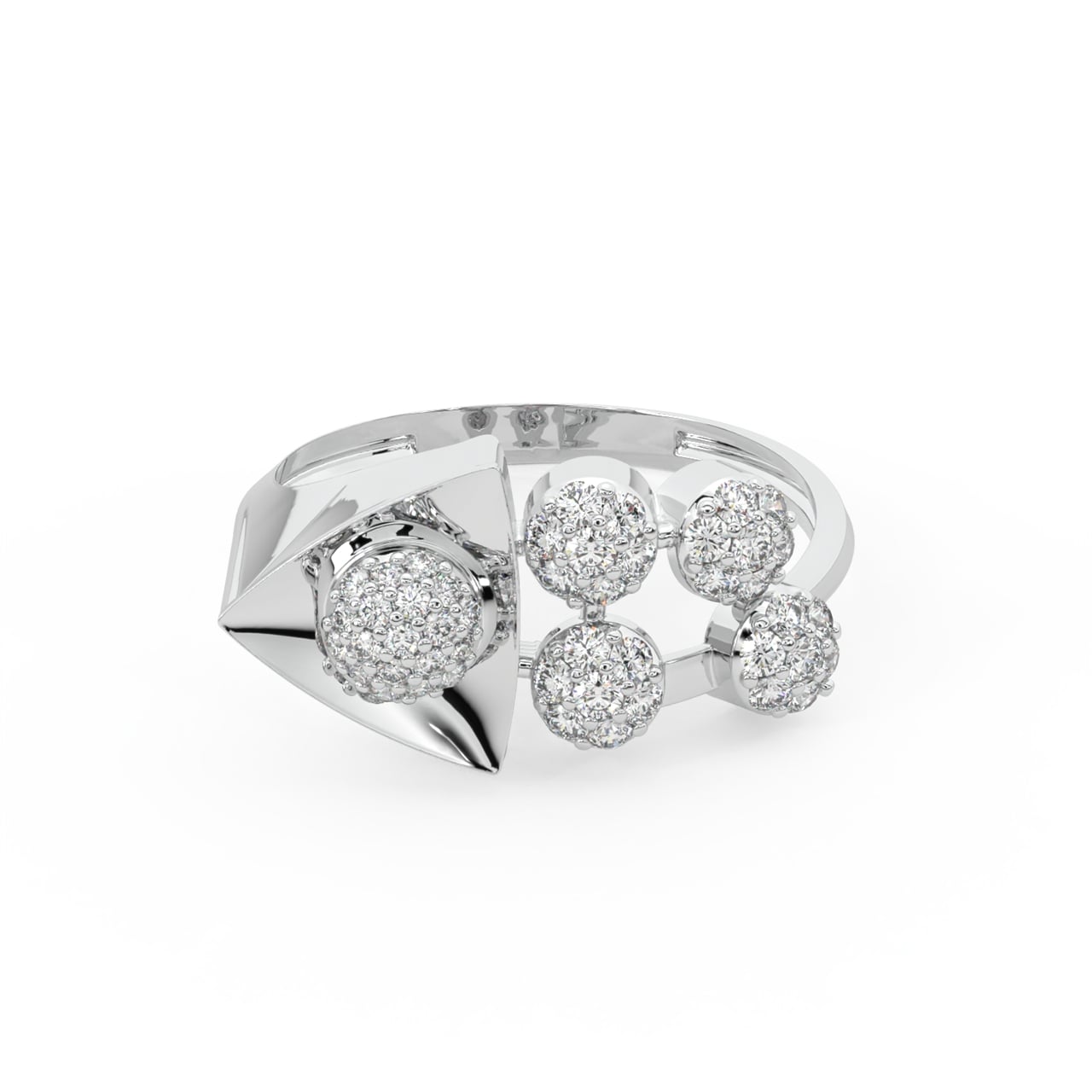 Warner Round Diamond Engagement Ring