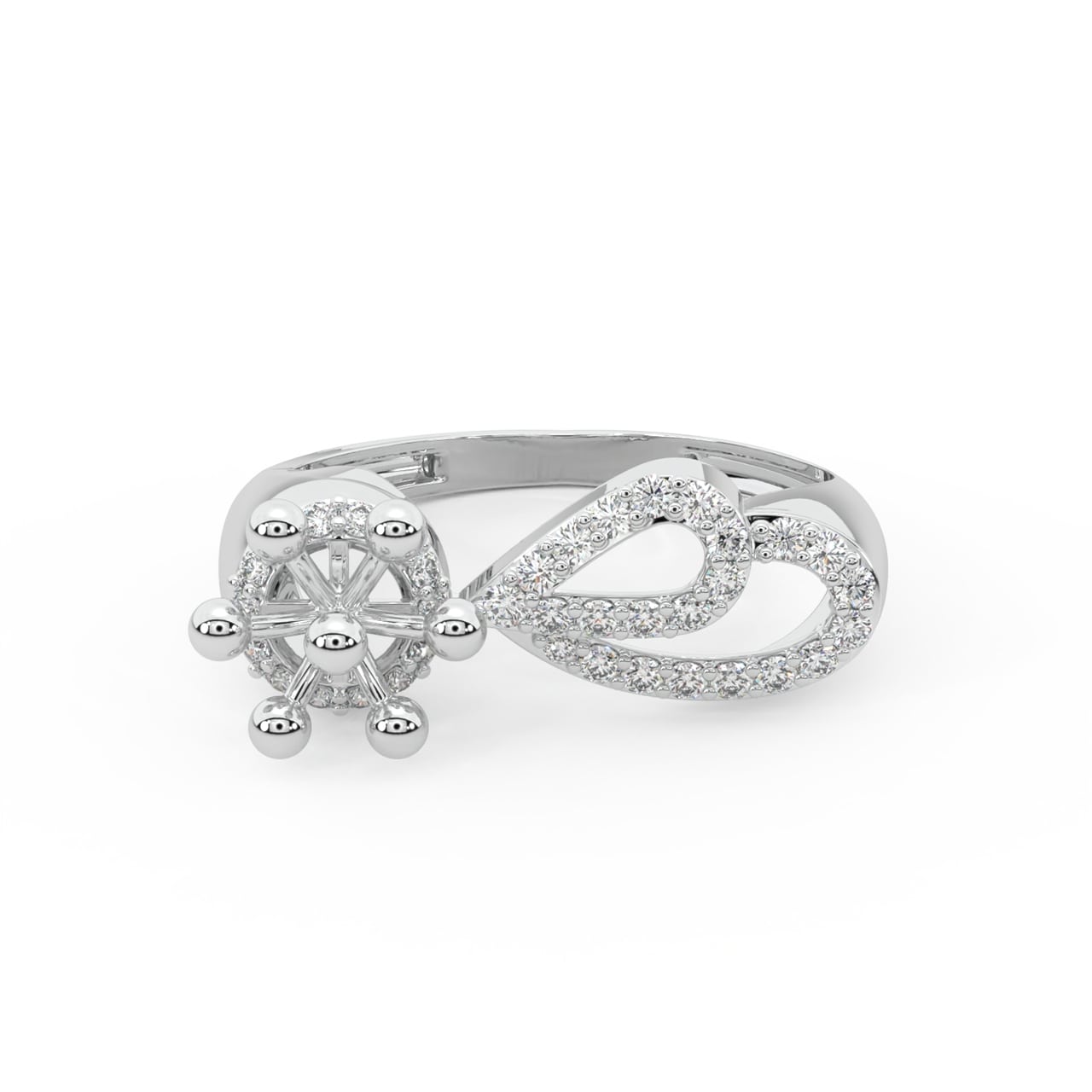 Akiiki Round Diamond Engagement Ring