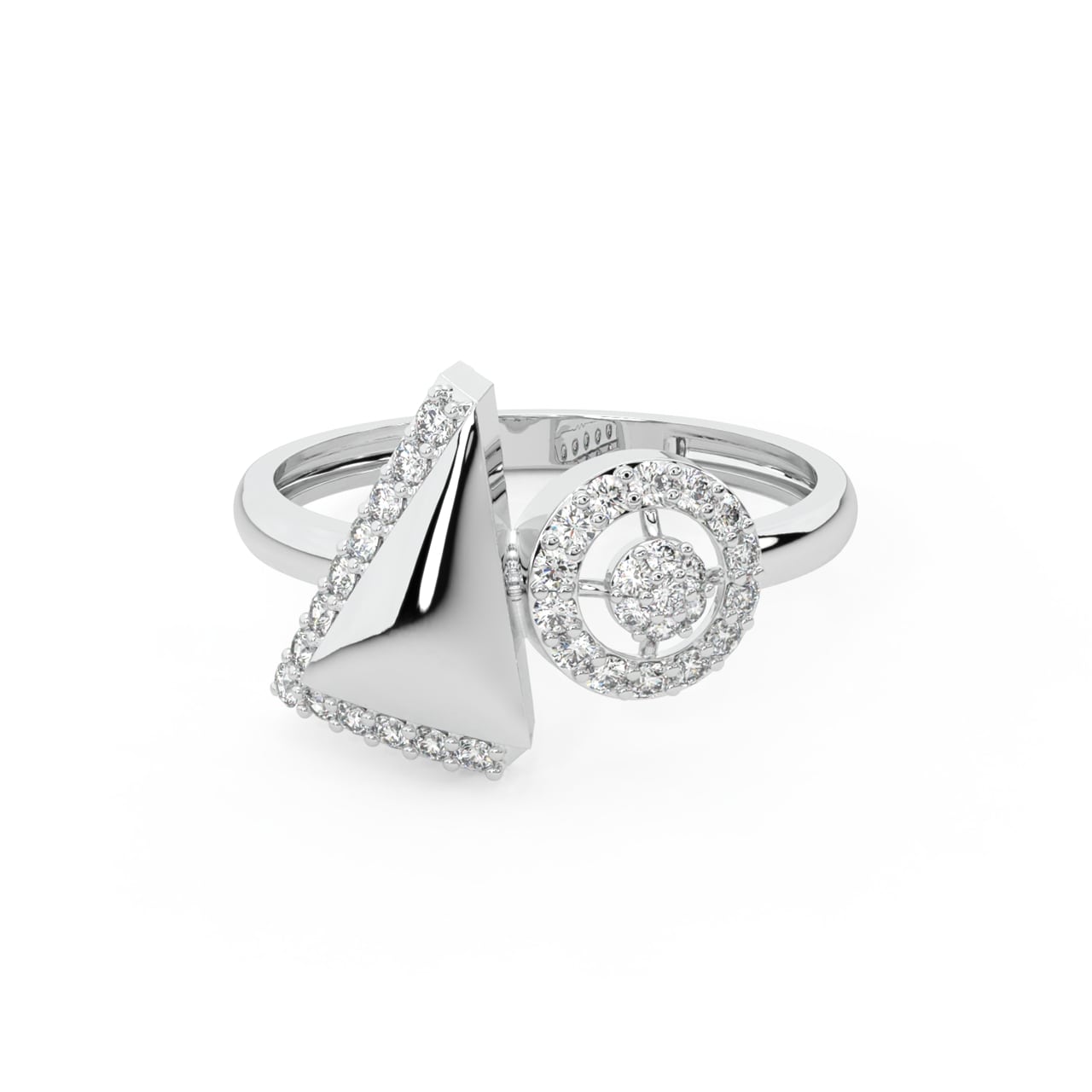 Panya Round Diamond Engagement Ring