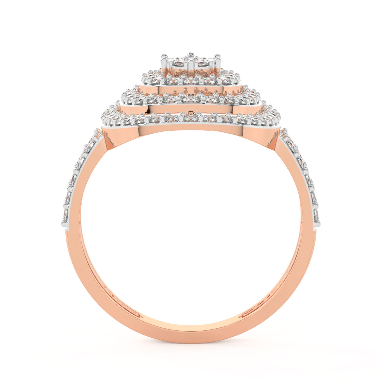 Ovary Round Diamond Ring