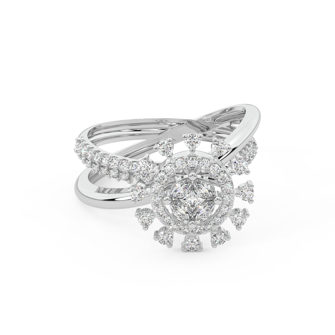 Zakira Round Diamond Engagement Ring