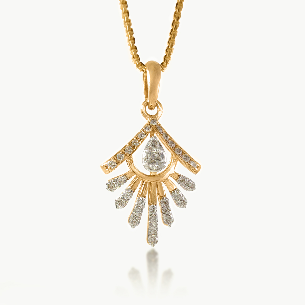 Aurora Flare Diamond Pendant