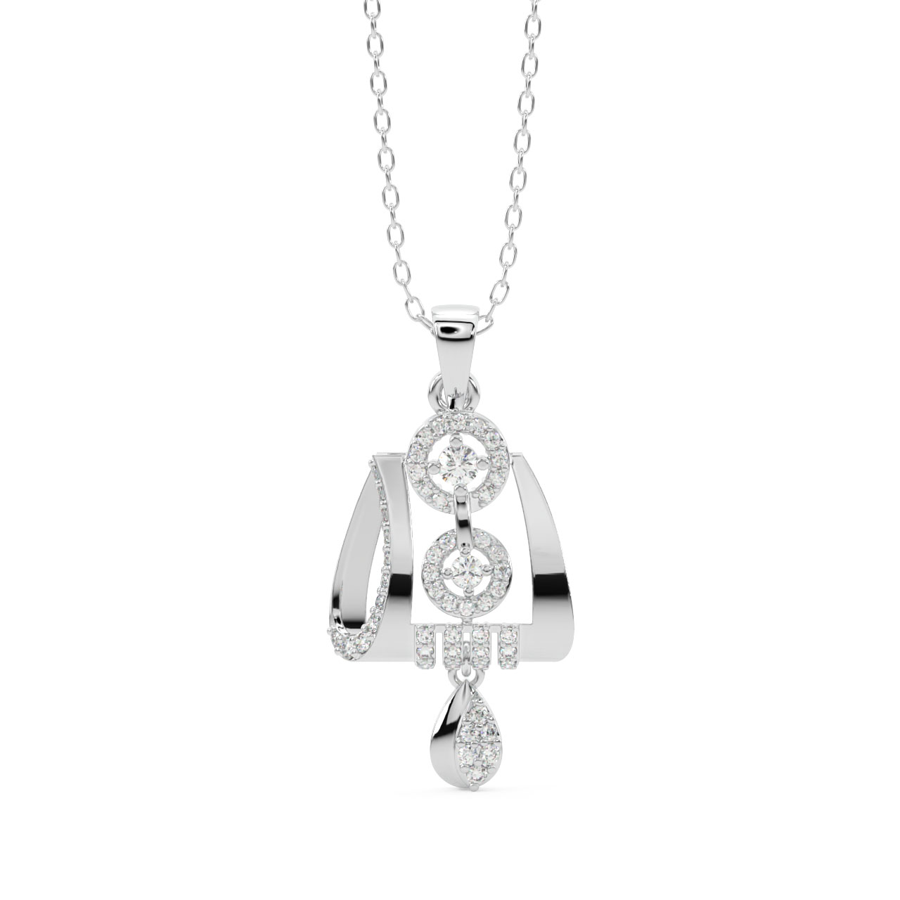 Thorin Round Diamond Office Wear Pendant