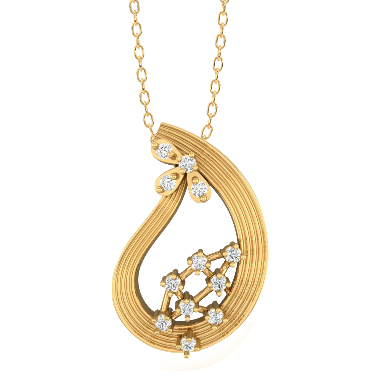 Designer Pendant Design In Gold