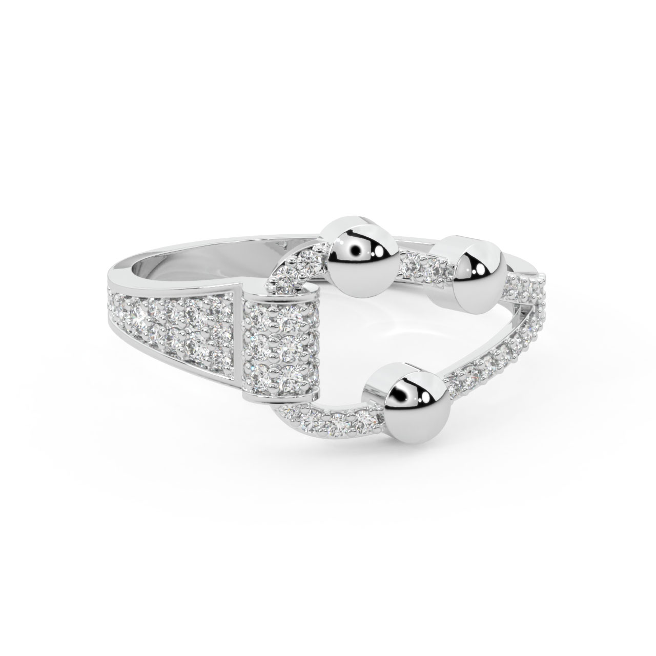 Yasmine Round Diamond Engagement Ring