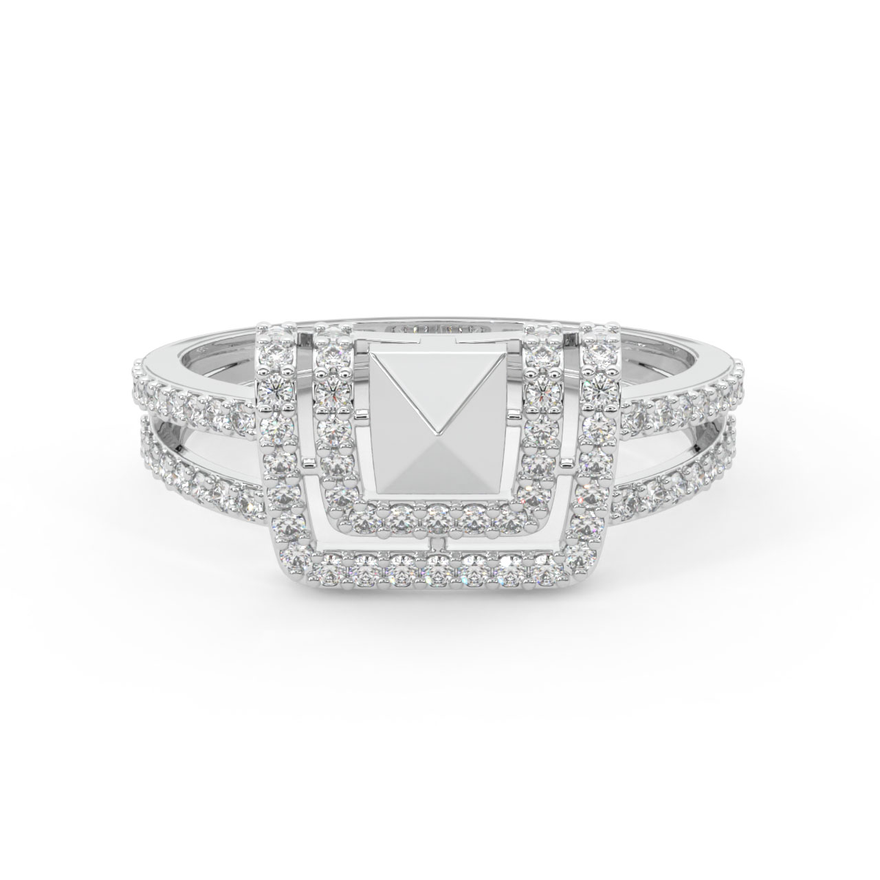 Daria Round Diamond Engagement Ring