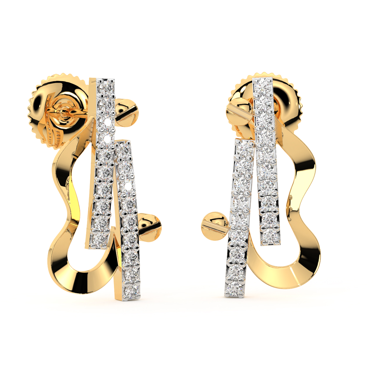 Classy Romance Diamond Earrings