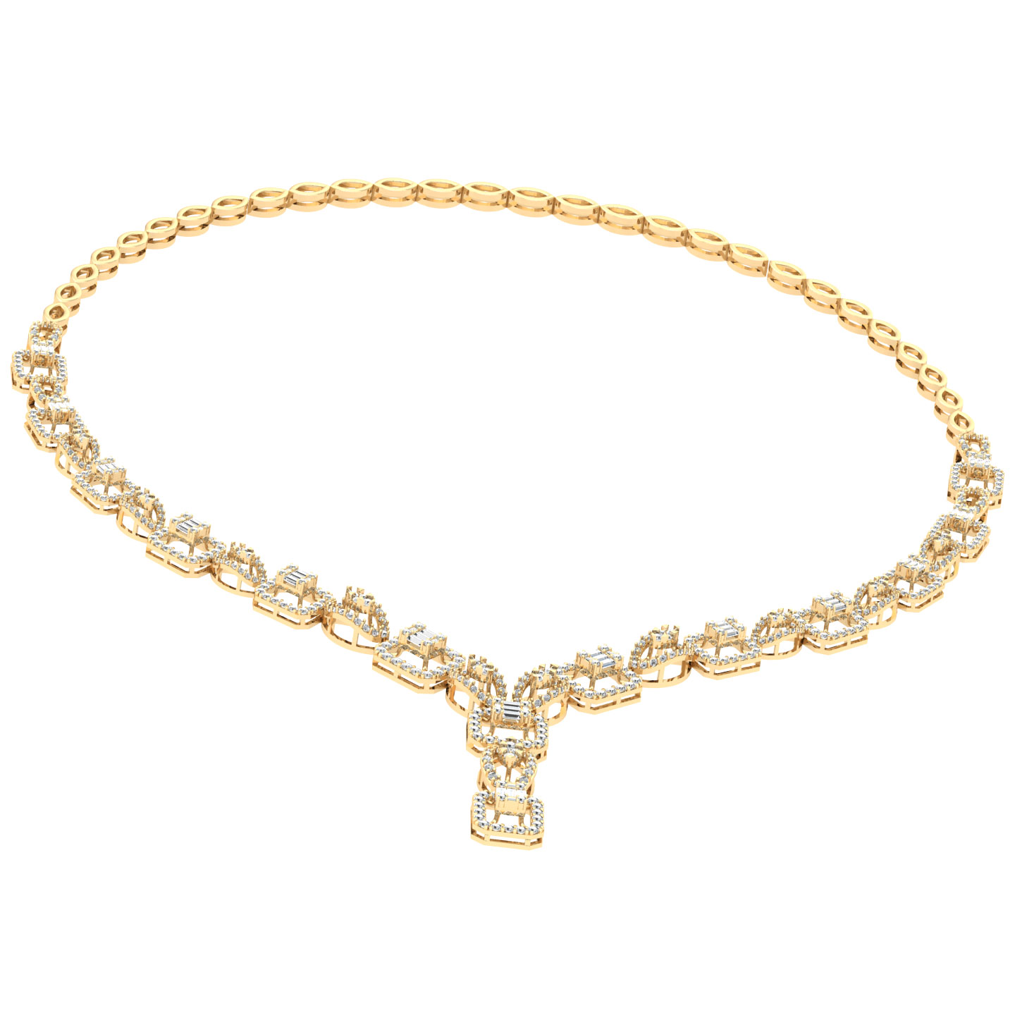 Ishin Round Diamond Necklace