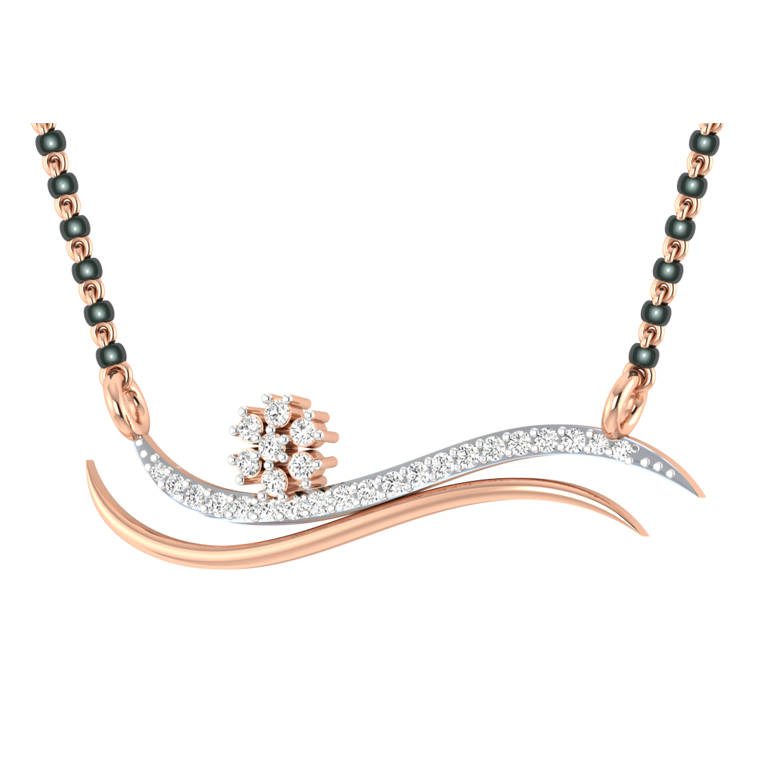 Estaa Diamond Mangalsutra For Her