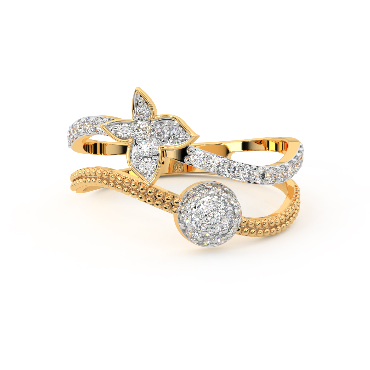 Dainty Drama Engagement Diamond Ring