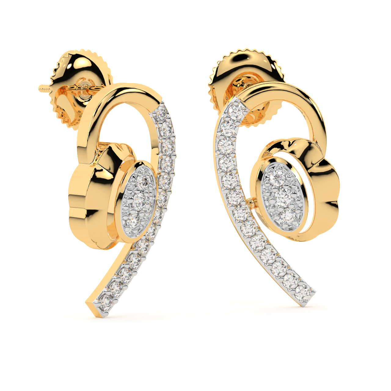 The Gorgeously Grecian Diamond Earrings