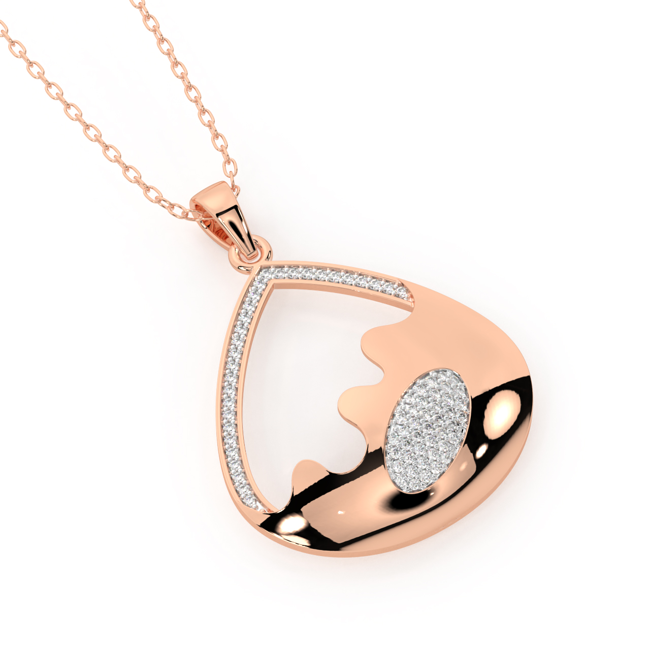 The Modern Revival Diamond Pendant