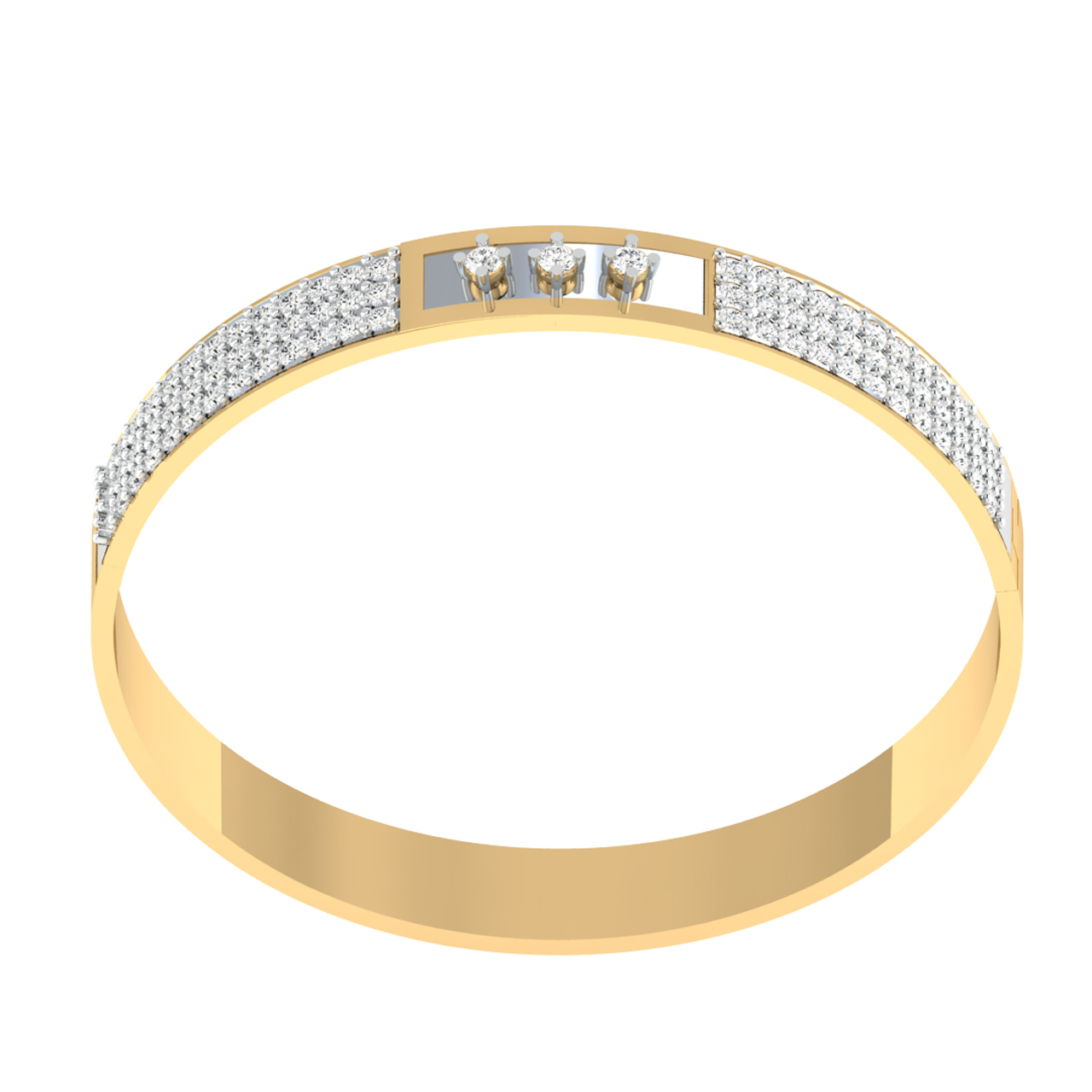 Real Diamonds Round Single Line Diamond Tennis Unisex Bracelet In 14k  Yellow Gold, Weight: 8.50 Gms at Rs 90000/piece in Jaipur