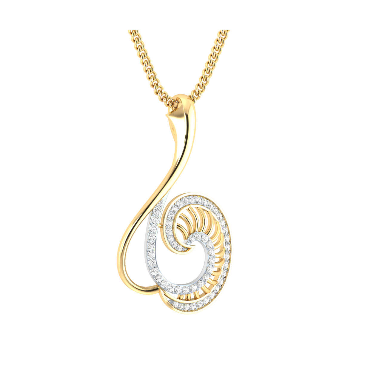 Agaja Round Diamond Pendant