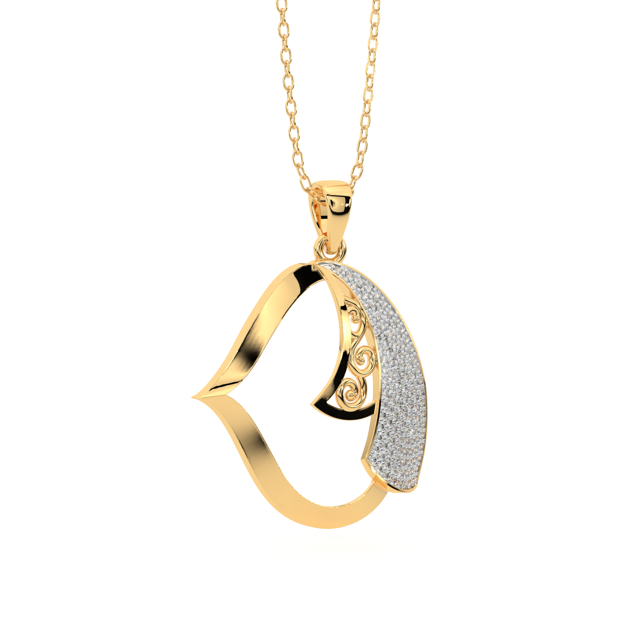 The Sporty Devotee Diamond Pendant