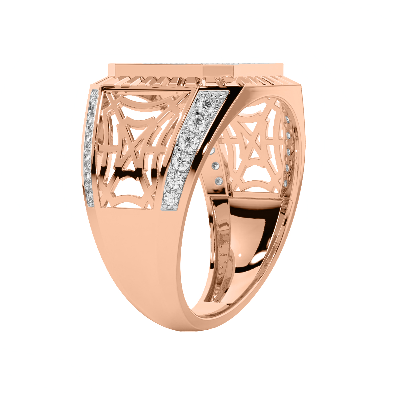 Octagon Design Ring For Men