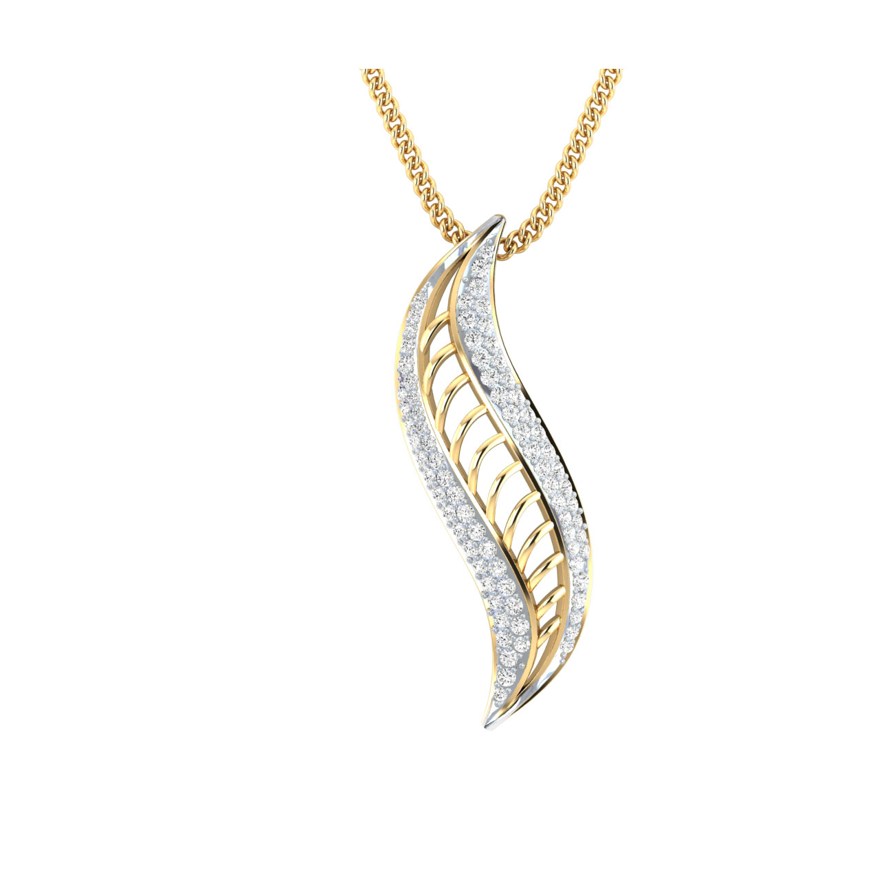 Achal Round Diamond Office Wear Pendant