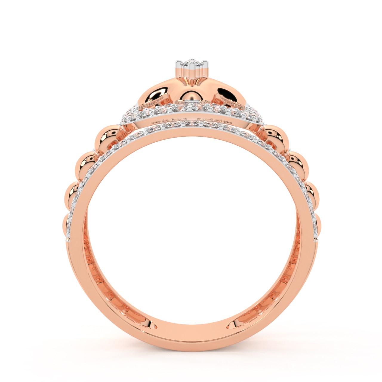 Star Fish Diamond Engagement Ring