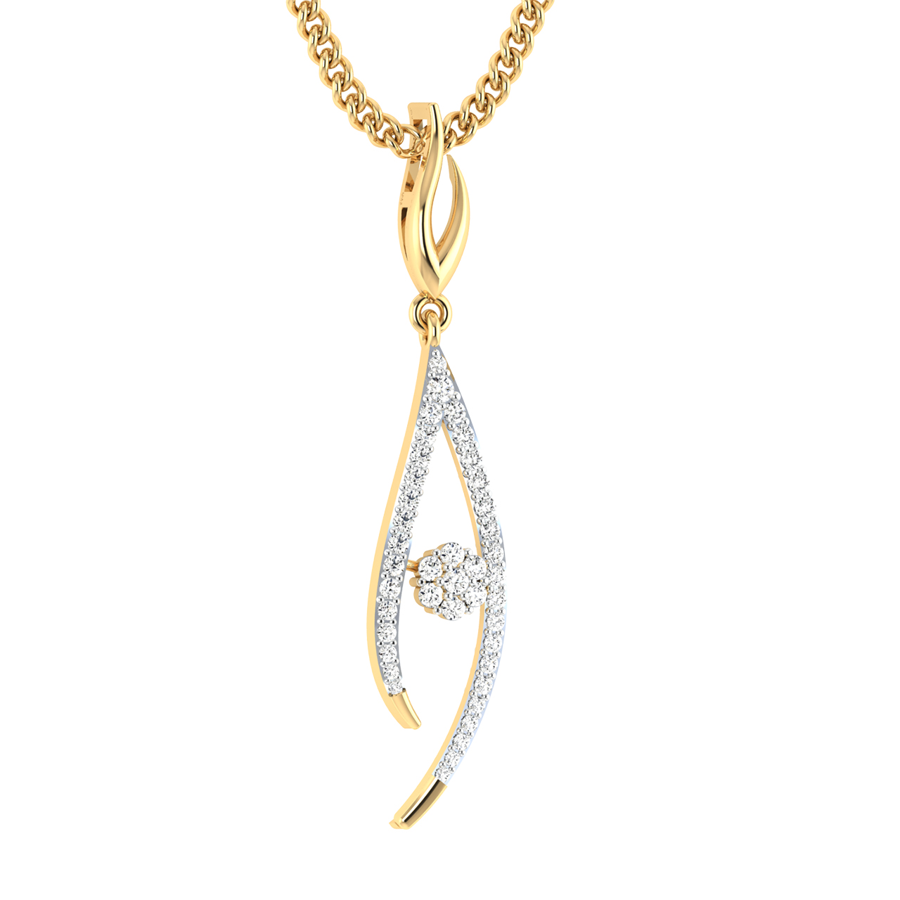 Lauren Round Diamond Office Wear Pendant