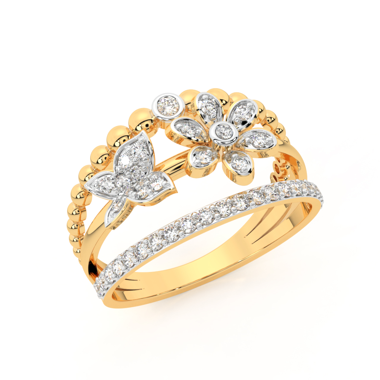 Fab & Floral Diamond Ring