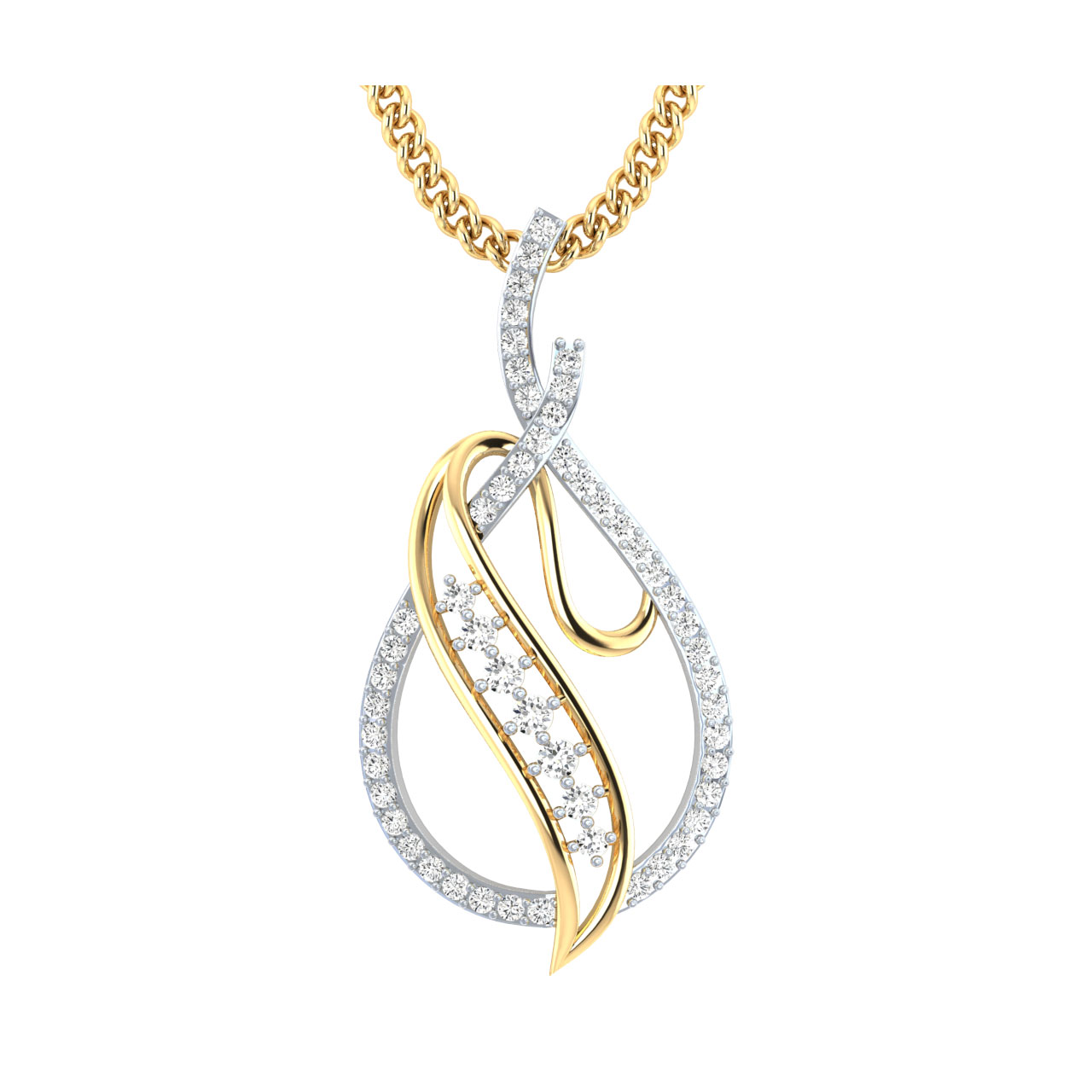 Adisree Round Diamond Office Wear Pendant