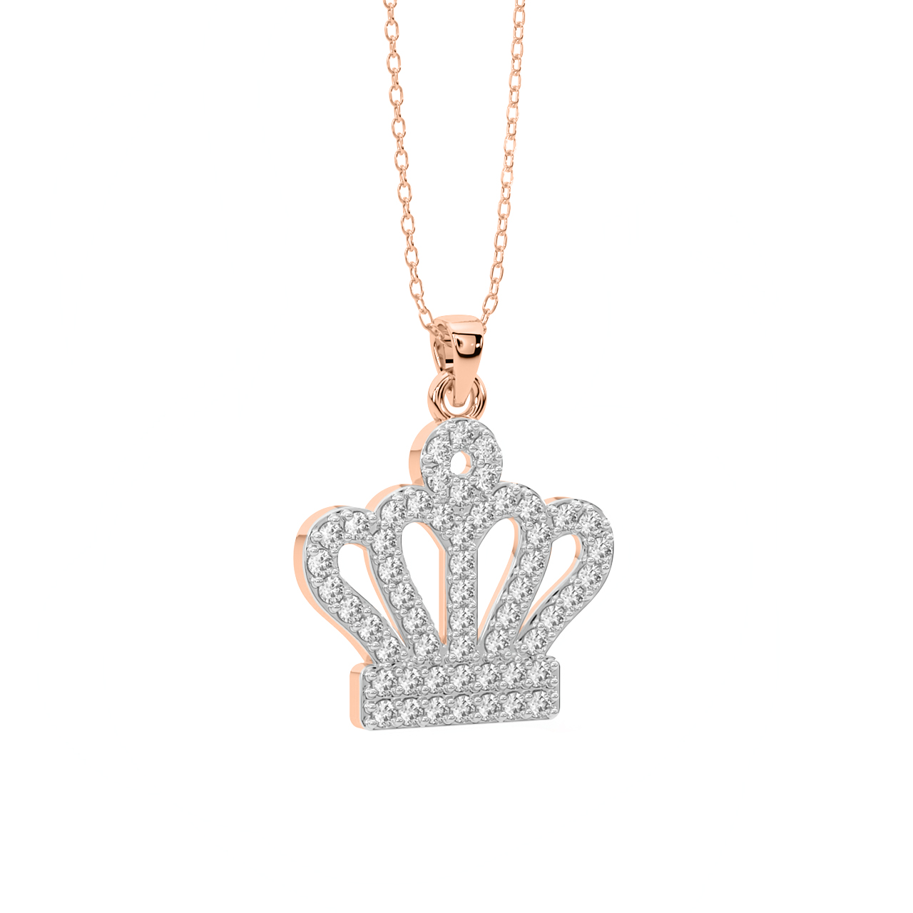 Queen's Crown Diamond Pendant