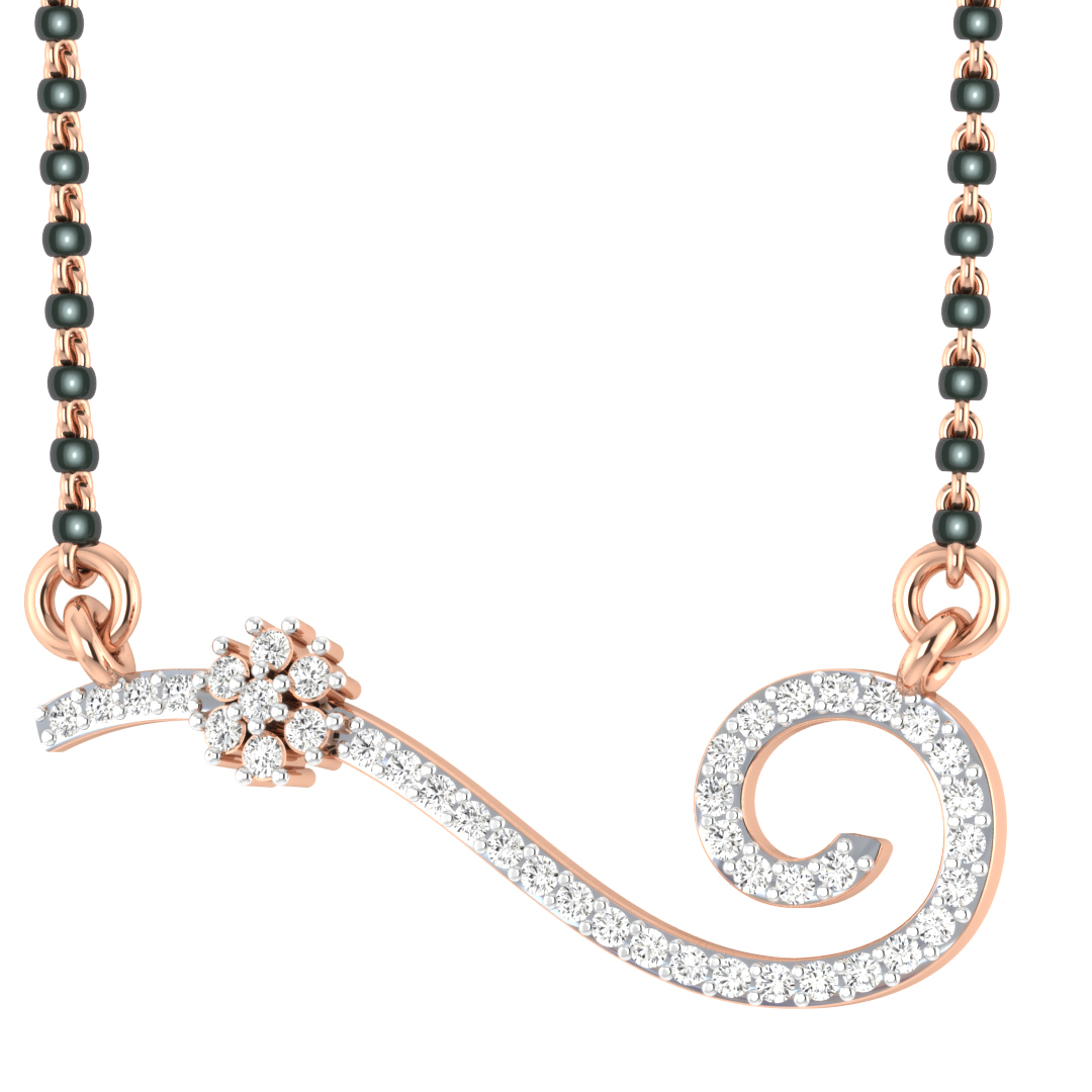 Asma Round Diamond Mangalsutra