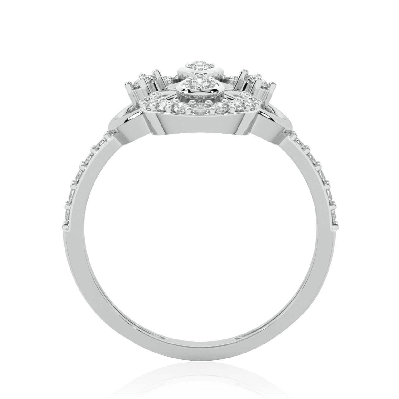 Leon Round Diamond Engagement Ring