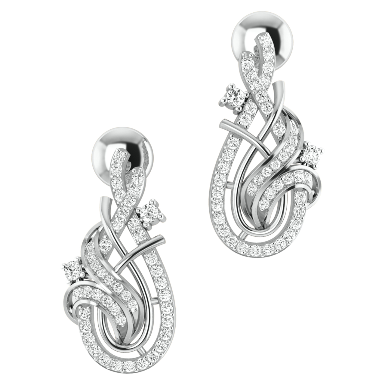 Buy CARATGLITZ Gold  Diamond Designer Jewellery Dior Hoop Earrings for  Womens  Girls at Amazonin