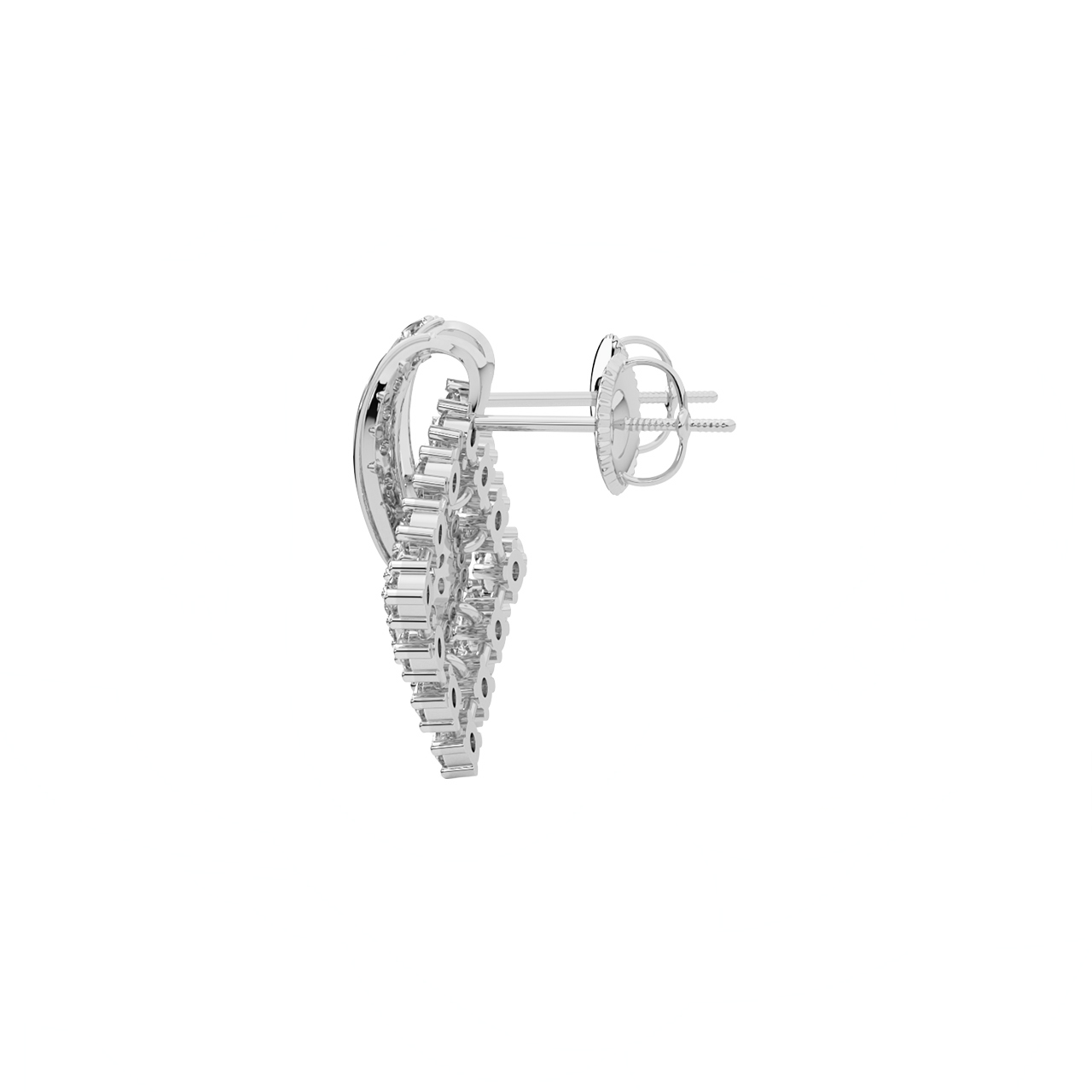 Designer Square Diamond Earrings